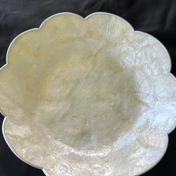 not available | Storage & Organization | White Capiz Shell Trinket Dish ...
